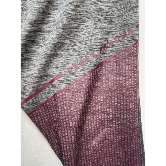 Under Armour Womens High Rise Leggings Size 2XL Heather Gray Colorblock Pull On - Picture 5 of 13